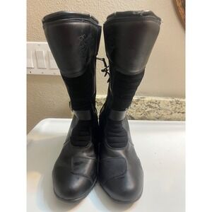 Joe Rocket Heartbreaker Ladies Leather Motorcycle Street Boots Black Sz 10‎